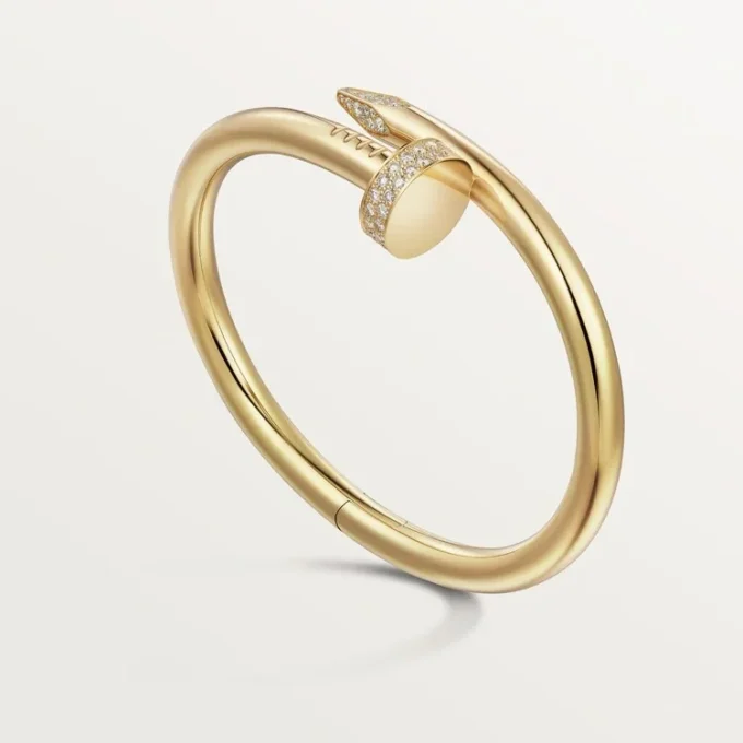 Juste Un Clou-armbånd, stor model, diamanter Juste Un Clou-armbånd, stor model, diamanter