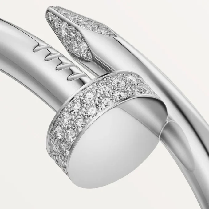 Juste Un Clou-armbånd, stor model, diamanter Juste Un Clou-armbånd, stor model, diamanter