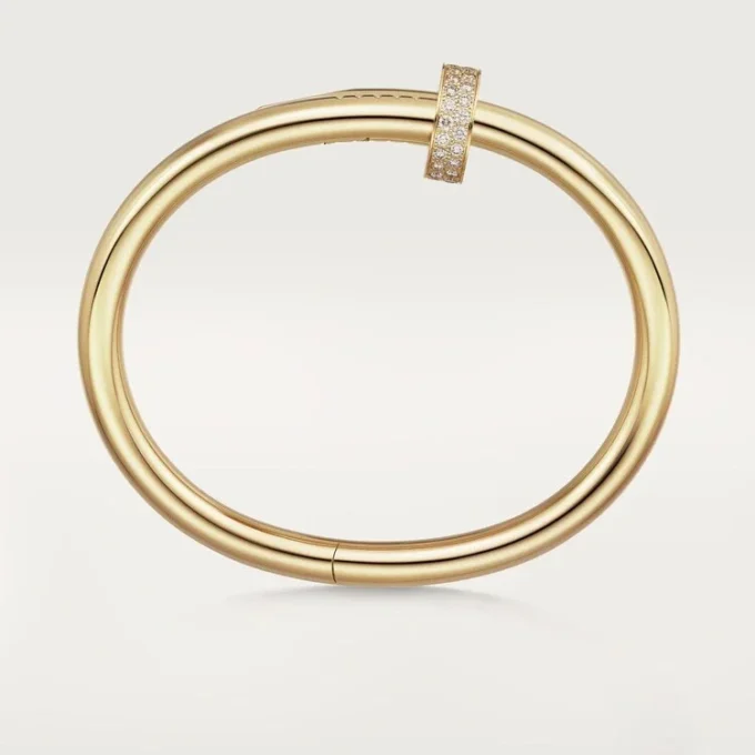 Juste Un Clou-armbånd, stor model, diamanter Juste Un Clou-armbånd, stor model, diamanter