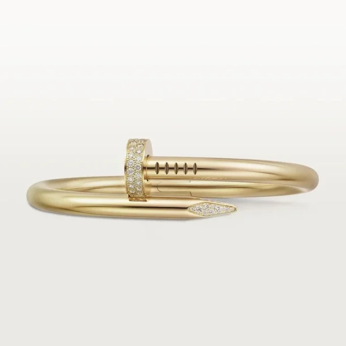 Juste Un Clou-armbånd, stor model, diamanter Juste Un Clou-armbånd, stor model, diamanter