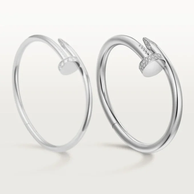 Juste Un Clou-armbånd, stor model, diamanter Juste Un Clou-armbånd, stor model, diamanter