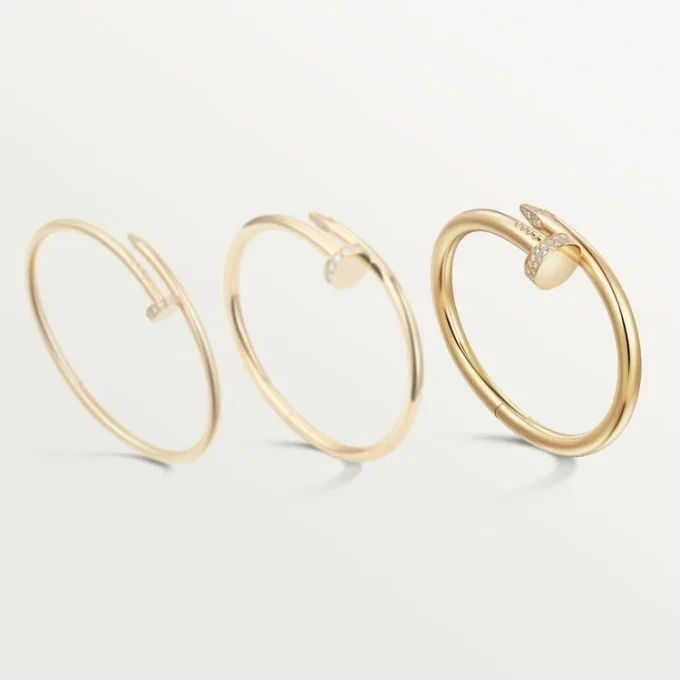 Juste Un Clou-armbånd, stor model, diamanter Juste Un Clou-armbånd, stor model, diamanter
