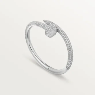 Juste Un Clou-armbånd, stor model, halvt pavé