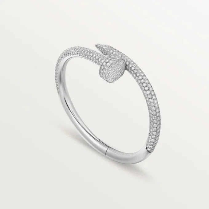 Juste Un Clou-armbånd, stor model, halvt pavé Juste Un Clou-armbånd, stor model, halvt pavé