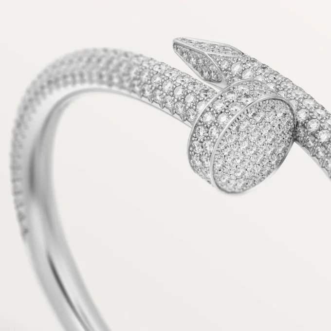 Juste Un Clou-armbånd, stor model, halvt pavé Juste Un Clou-armbånd, stor model, halvt pavé