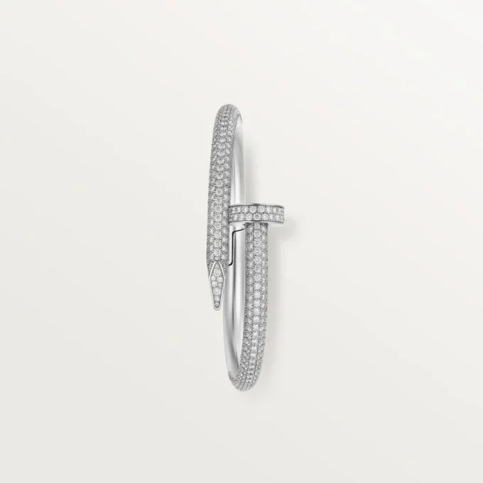 Juste Un Clou-armbånd, stor model, halvt pavé Juste Un Clou-armbånd, stor model, halvt pavé