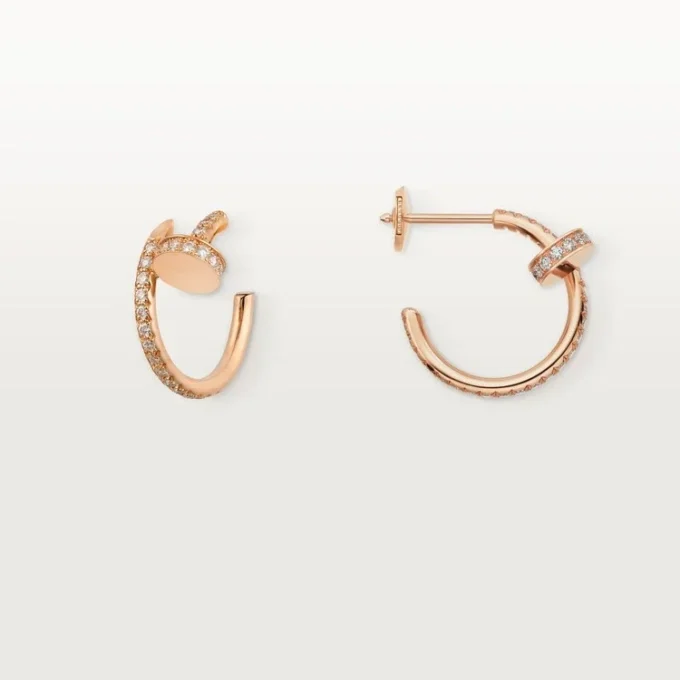 Juste Un Clou diamant-hoopøreringe, rosaguld | Cartier Us Juste Un Clou diamant-hoopøreringe, rosaguld | Cartier Us