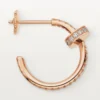 Juste Un Clou diamant-hoopøreringe, rosaguld | Cartier Us Juste Un Clou diamant-hoopøreringe, rosaguld | Cartier Us