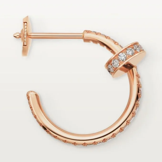 Juste Un Clou diamant-hoopøreringe, rosaguld | Cartier Us Juste Un Clou diamant-hoopøreringe, rosaguld | Cartier Us