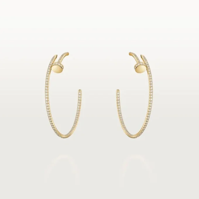 Juste Un Clou hoopøreringe, stor model, pavé Juste Un Clou hoopøreringe, stor model, pavé
