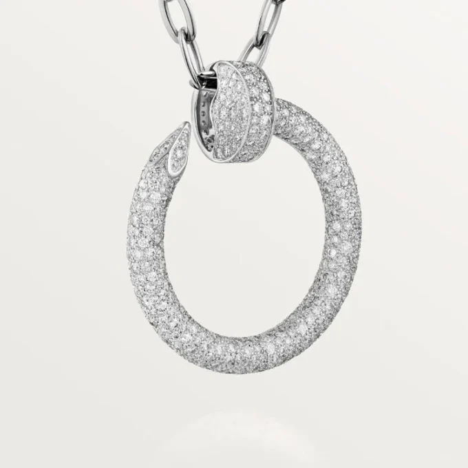 Juste Un Clou lang halskæde, multiwear, ekstra stor model, pavé Juste Un Clou lang halskæde, multiwear, ekstra stor model, pavé