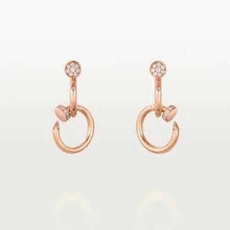 Juste Un Clou øreringe, dobbelte, diamanter
