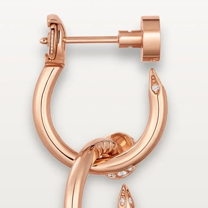 Juste Un Clou øreringe, dobbelte, diamanter Juste Un Clou øreringe, dobbelte, diamanter