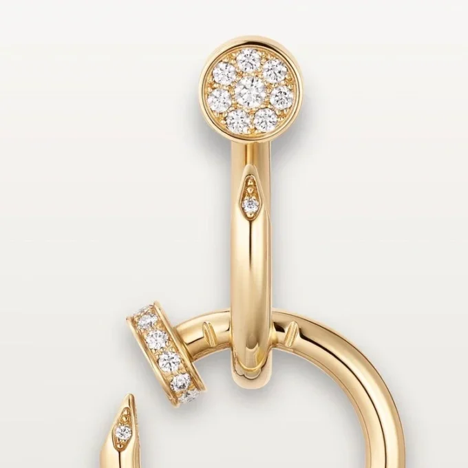 Juste Un Clou øreringe, dobbelte, diamanter Juste Un Clou øreringe, dobbelte, diamanter