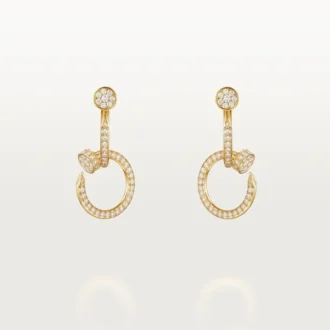 Juste Un Clou øreringe, dobbelte, pavé