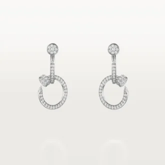 Juste Un Clou øreringe, dobbelte, pavé