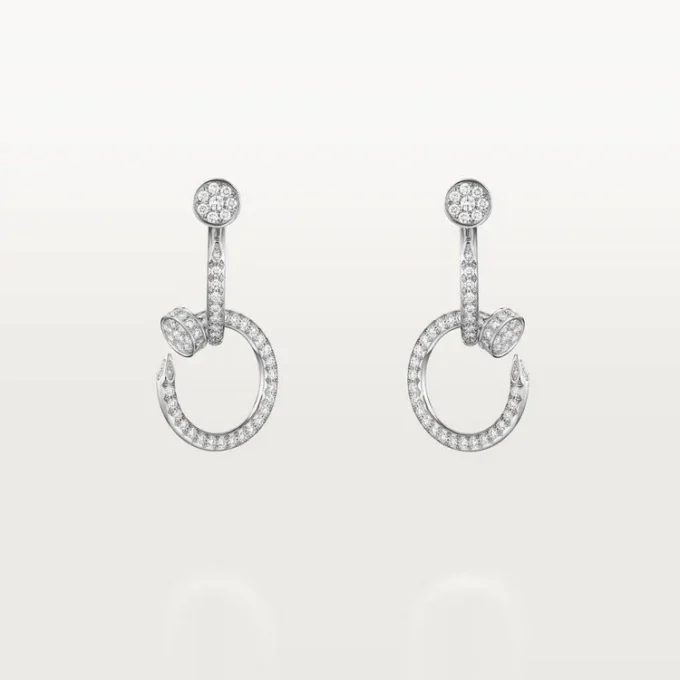 Juste Un Clou øreringe, dobbelte, pavé Juste Un Clou øreringe, dobbelte, pavé