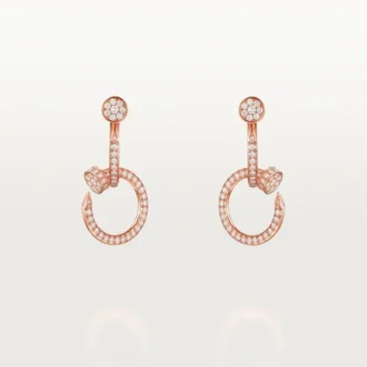 Juste Un Clou øreringe, dobbelte, pavé