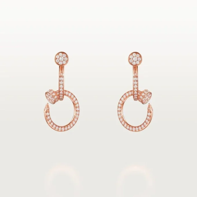 Juste Un Clou øreringe, dobbelte, pavé Juste Un Clou øreringe, dobbelte, pavé