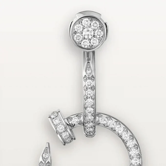 Juste Un Clou øreringe, dobbelte, pavé Juste Un Clou øreringe, dobbelte, pavé