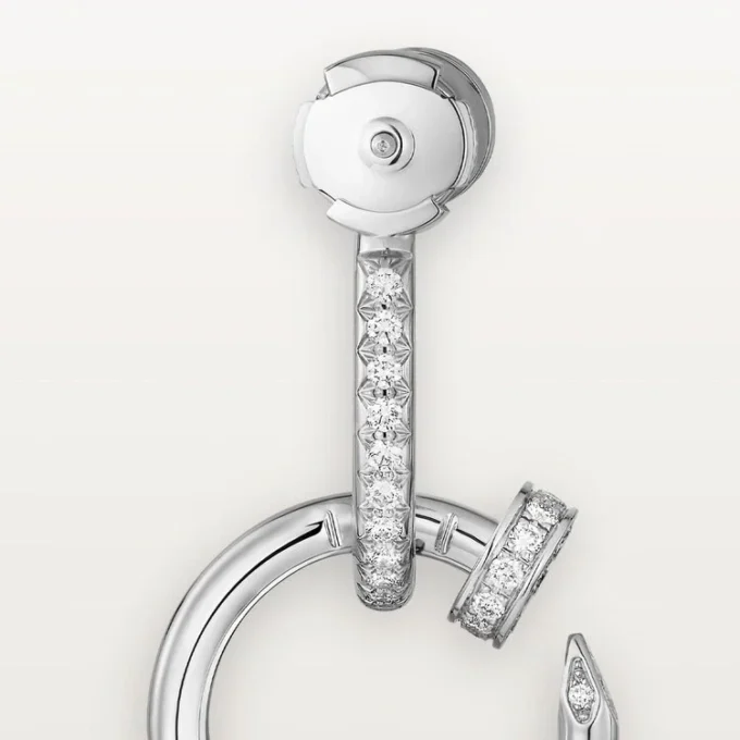 Juste Un Clou øreringe, dobbelte, pavé Juste Un Clou øreringe, dobbelte, pavé