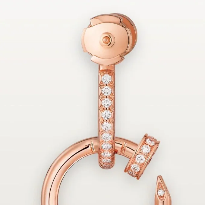 Juste Un Clou øreringe, dobbelte, pavé Juste Un Clou øreringe, dobbelte, pavé