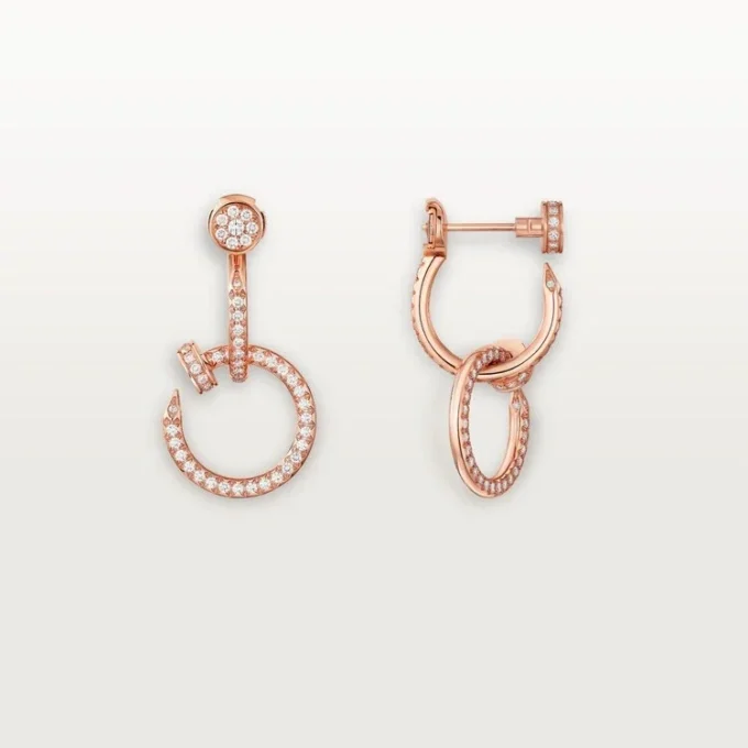 Juste Un Clou øreringe, dobbelte, pavé Juste Un Clou øreringe, dobbelte, pavé