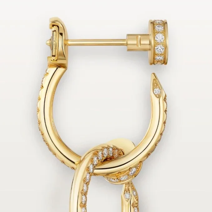 Juste Un Clou øreringe, dobbelte, pavé Juste Un Clou øreringe, dobbelte, pavé