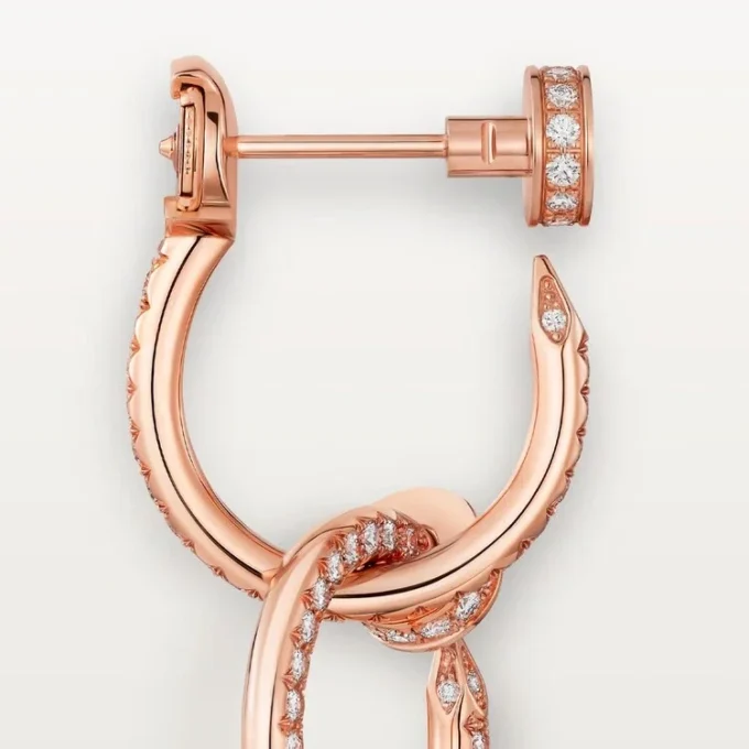 Juste Un Clou øreringe, dobbelte, pavé Juste Un Clou øreringe, dobbelte, pavé