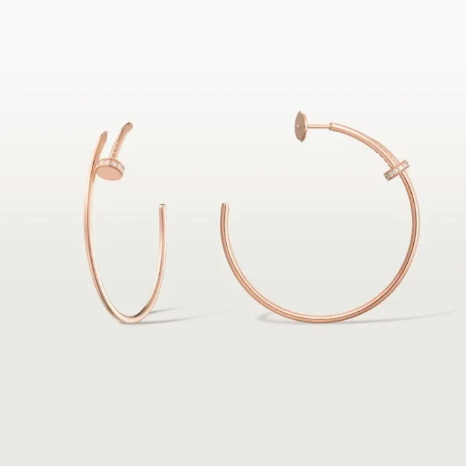 Juste Un Clou øreringe – rosa guld, diamanter – Cartier Juste Un Clou øreringe – rosa guld, diamanter – Cartier