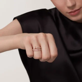 Juste Un Clou-ring – rosa guld, diamanter – Cartier