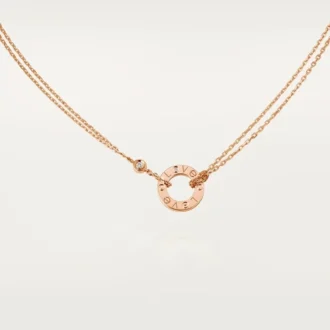 Kærlighedshalskæde, 2 diamanter – Rosaguld, Diamanter – Cartier