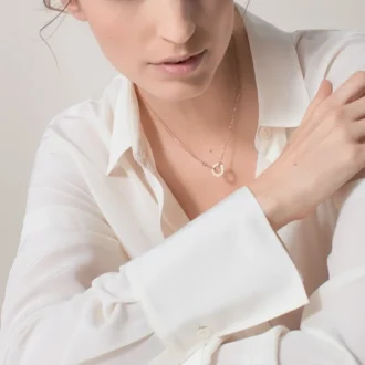 Kærlighedshalskæde, 2 diamanter – Rosaguld, Diamanter – Cartier