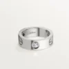 Kærlighedsring, 3 diamanter – hvidguld, diamanter – Cartier Kærlighedsring, 3 diamanter – hvidguld, diamanter – Cartier