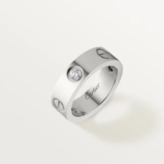 Kærlighedsring, 3 diamanter – hvidguld, diamanter – Cartier