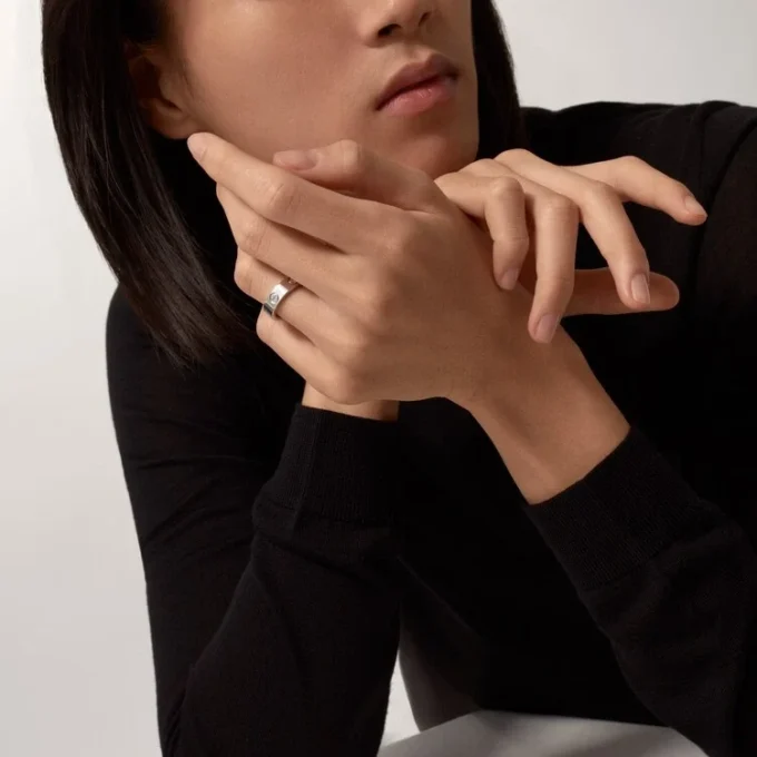 Kærlighedsring, 3 diamanter – hvidguld, diamanter – Cartier Kærlighedsring, 3 diamanter – hvidguld, diamanter – Cartier