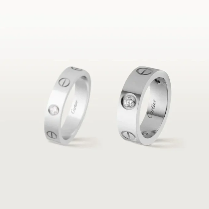 Kærlighedsring, 3 diamanter – hvidguld, diamanter – Cartier Kærlighedsring, 3 diamanter – hvidguld, diamanter – Cartier