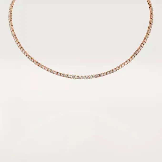 Lignes Essentielles halskæde, brillantslebne diamanter Lignes Essentielles halskæde, brillantslebne diamanter