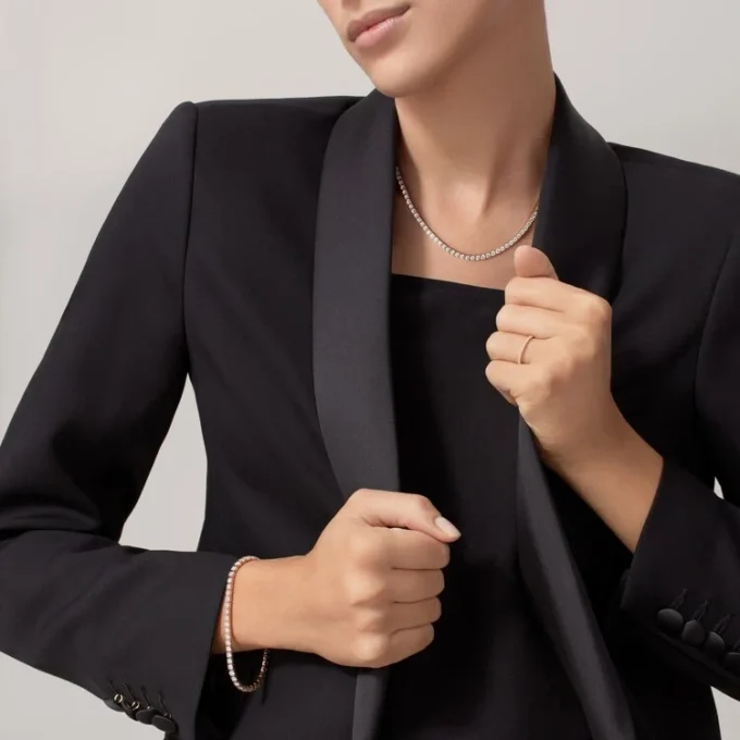 Lignes Essentielles halskæde, brillantslebne diamanter Lignes Essentielles halskæde, brillantslebne diamanter