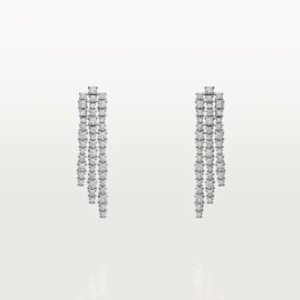 Lignes Essentielles øreringe, brillantslebne diamanter
