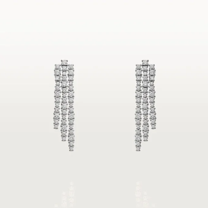 Lignes Essentielles øreringe, brillantslebne diamanter Lignes Essentielles øreringe, brillantslebne diamanter