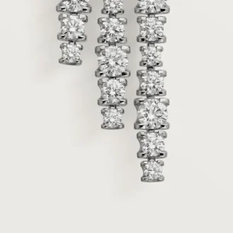 Lignes Essentielles øreringe, brillantslebne diamanter