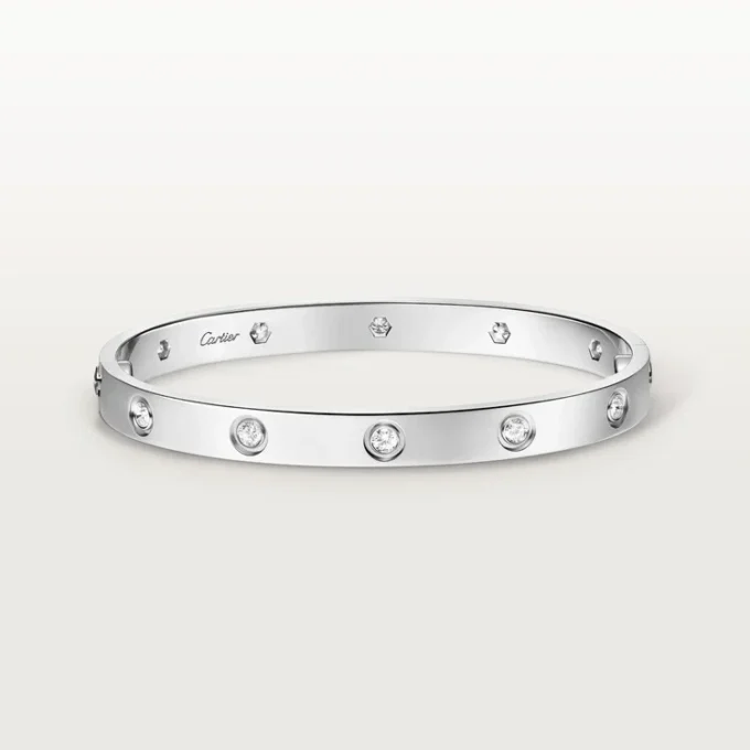 Love-armbånd, klassisk model, 10 diamanter Love-armbånd, klassisk model, 10 diamanter