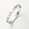Love-armbånd, klassisk model, børstet, 4 diamanter Love-armbånd, klassisk model, børstet, 4 diamanter