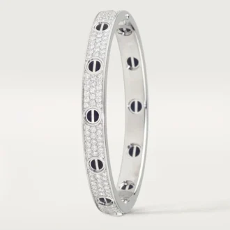 Love-armbånd, klassisk model, pavé, keramik