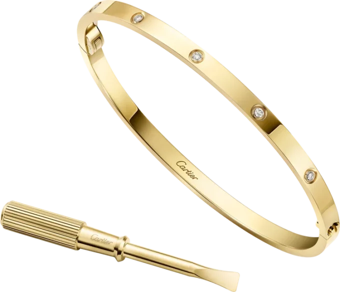 Love-armbånd, lille model, 10 diamanter Love-armbånd, lille model, 10 diamanter