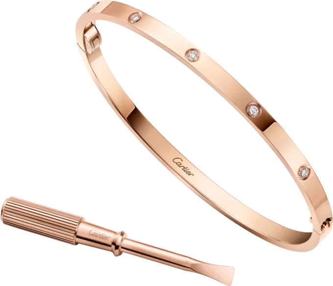 Love-armbånd, lille model, 10 diamanter Love-armbånd, lille model, 10 diamanter