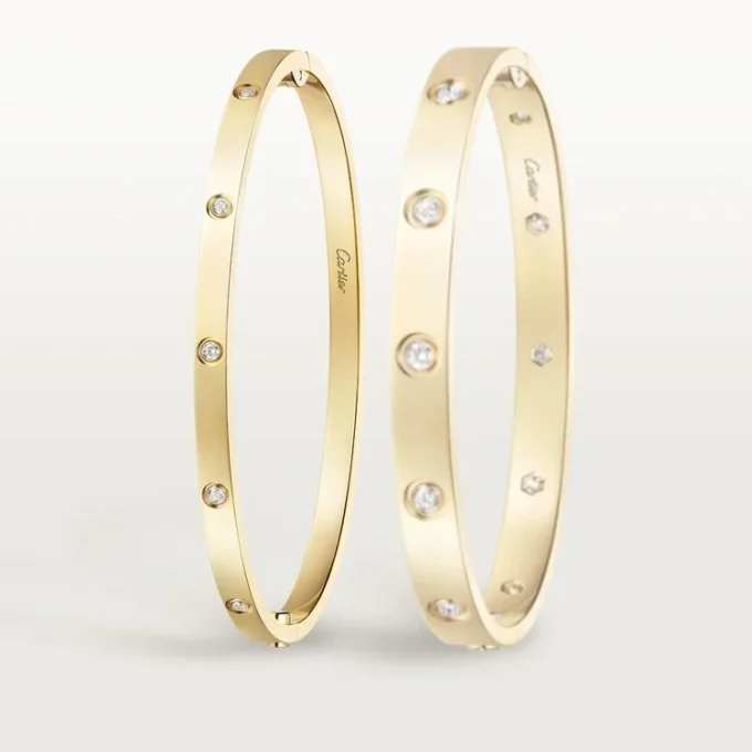 Love-armbånd, lille model, 10 diamanter Love-armbånd, lille model, 10 diamanter