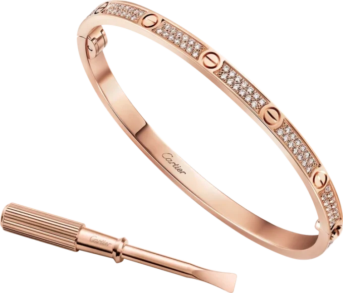 Love-armbånd, lille model, pavé Love-armbånd, lille model, pavé