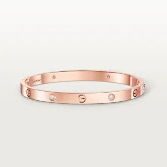 Love-armbånd, mellemstort model, 4 diamanter